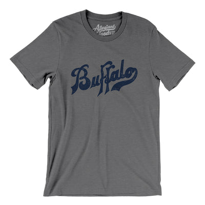 Buffalo Blues Baseball Men/Unisex T-Shirt-Deep Heather-Allegiant Goods Co. Vintage Sports Apparel