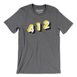 Pittsburgh 412 Area Code Men/Unisex T-Shirt-Allegiant Goods Co. Vintage Sports Apparel