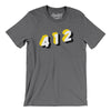 Pittsburgh 412 Area Code Men/Unisex T-Shirt-Deep Heather-Allegiant Goods Co. Vintage Sports Apparel