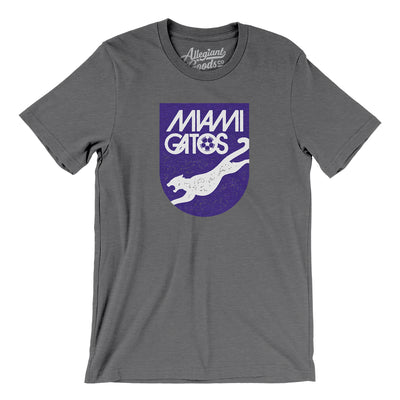 Miami Gatos Soccer Men/Unisex T-Shirt-Deep Heather-Allegiant Goods Co. Vintage Sports Apparel
