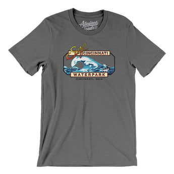 Surf Cincinnati Amusement Park Men/Unisex T-Shirt-Deep Heather-Allegiant Goods Co. Vintage Sports Apparel