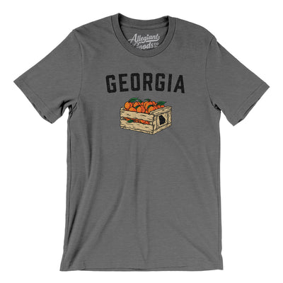 Georgia Peach Crate Men/Unisex T-Shirt-Deep Heather-Allegiant Goods Co. Vintage Sports Apparel