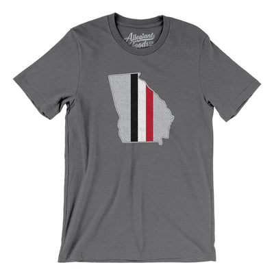 Georgia Stripes Men/Unisex T-Shirt-Dark Grey-Allegiant Goods Co. Vintage Sports Apparel