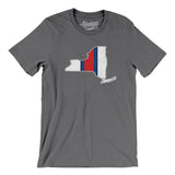 New York Helmet Stripes Men/Unisex T-Shirt-Allegiant Goods Co. Vintage Sports Apparel