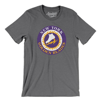 New York Golden Blades Hockey Men/Unisex T-Shirt-Deep Heather-Allegiant Goods Co. Vintage Sports Apparel