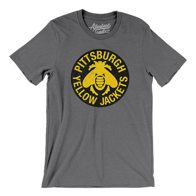 Pittsburgh Yellow Jackets Hockey Men/Unisex T-Shirt-Deep Heather-Allegiant Goods Co. Vintage Sports Apparel