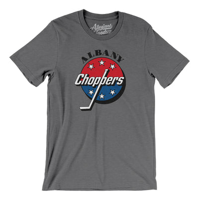 Albany Choppers Hockey Men/Unisex T-Shirt-Deep Heather-Allegiant Goods Co. Vintage Sports Apparel
