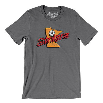 Minnesota Strikers Soccer Men/Unisex T-Shirt-Deep Heather-Allegiant Goods Co. Vintage Sports Apparel