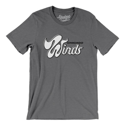 Chicago Winds Football Men/Unisex T-Shirt-Deep Heather-Allegiant Goods Co. Vintage Sports Apparel