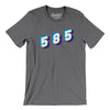 Rochester 585 Area Code Men/Unisex T-Shirt-Deep Heather-Allegiant Goods Co. Vintage Sports Apparel