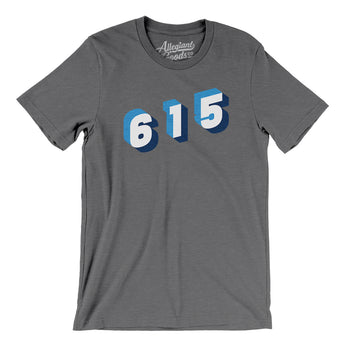Nashville 615 Area Code Men/Unisex T-Shirt-Allegiant Goods Co. Vintage Sports Apparel