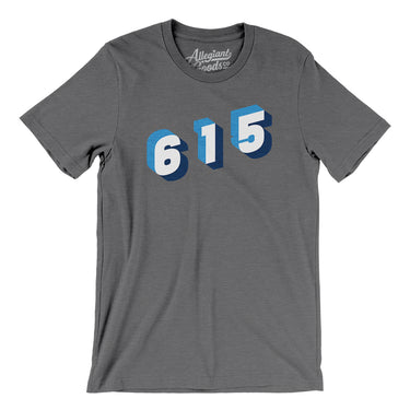 Nashville 615 Area Code Men/Unisex T-Shirt-Allegiant Goods Co. Vintage Sports Apparel