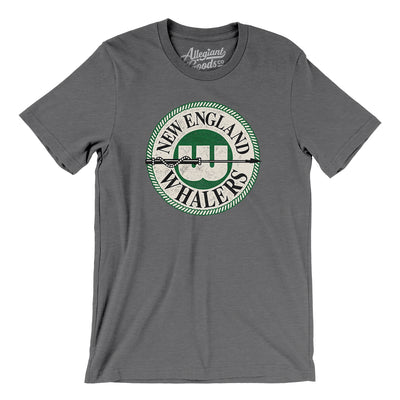 New England Whalers Hockey Men/Unisex T-Shirt-Deep Heather-Allegiant Goods Co. Vintage Sports Apparel