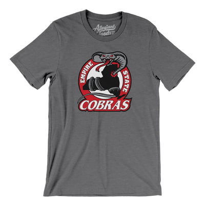 Empire State Cobras Roller Hockey Men/Unisex T-Shirt-Deep Heather-Allegiant Goods Co. Vintage Sports Apparel