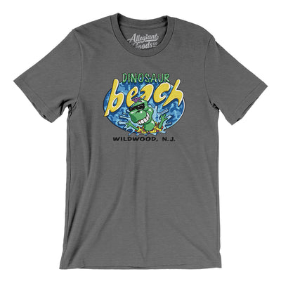 Dinosaur Beach Amusement Park Men/Unisex T-Shirt-Deep Heather-Allegiant Goods Co. Vintage Sports Apparel