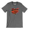 Ohio Tiger Stripes Men/Unisex T-Shirt-Deep Heather-Allegiant Goods Co. Vintage Sports Apparel