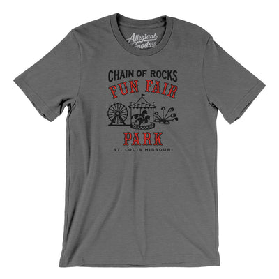 Chain of Rocks Amusement Park Men/Unisex T-Shirt-Deep Heather-Allegiant Goods Co. Vintage Sports Apparel