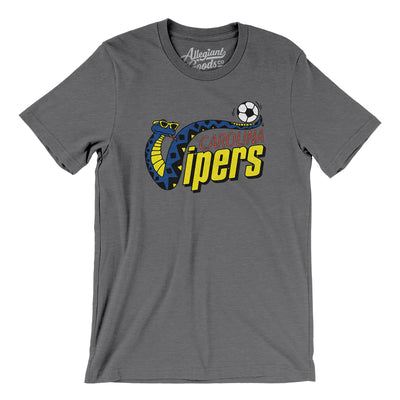 Carolina Vipers Soccer Men/Unisex T-Shirt-Deep Heather-Allegiant Goods Co. Vintage Sports Apparel