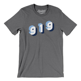 Chapel Hill 919 Area Code Men/Unisex T-Shirt-Allegiant Goods Co. Vintage Sports Apparel