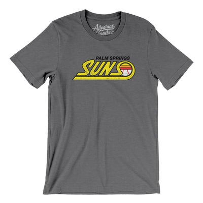 Palm Springs Suns Baseball Men/Unisex T-Shirt-Deep Heather-Allegiant Goods Co. Vintage Sports Apparel