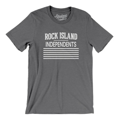 Rock Island Independents Football Men/Unisex T-Shirt-Deep Heather-Allegiant Goods Co. Vintage Sports Apparel