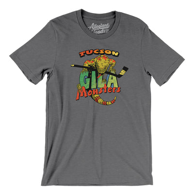 Tucson Gila Monsters Hockey Men/Unisex T-Shirt-Deep Heather-Allegiant Goods Co. Vintage Sports Apparel