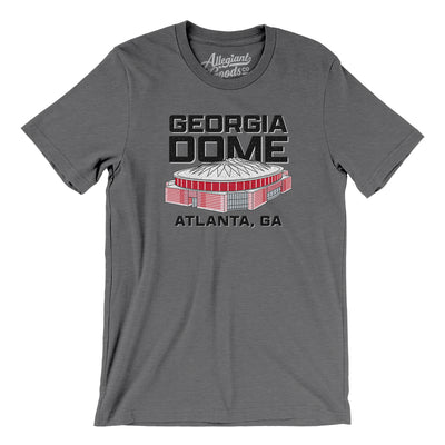 Georgia Dome Men/Unisex T-Shirt-Deep Heather-Allegiant Goods Co. Vintage Sports Apparel