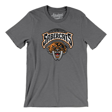 Tacoma Sabercats Hockey Men/Unisex T-Shirt-Allegiant Goods Co. Vintage Sports Apparel