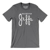 Rochester Jeffs Football Men/Unisex T-Shirt-Deep Heather-Allegiant Goods Co. Vintage Sports Apparel