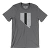 Nevada Helmet Stripe Men/Unisex T-Shirt-Deep Heather-Allegiant Goods Co. Vintage Sports Apparel