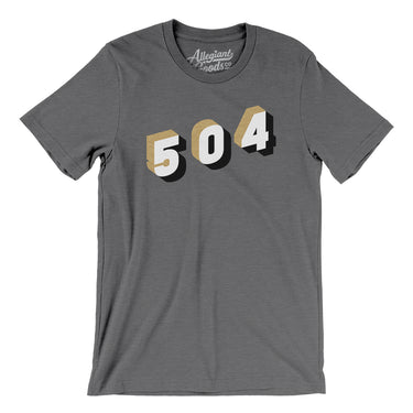 New Orleans 504 Area Code Men/Unisex T-Shirt-Allegiant Goods Co. Vintage Sports Apparel