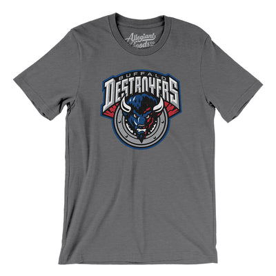 Buffalo Destroyers Arena Football Men/Unisex T-Shirt-Deep Heather-Allegiant Goods Co. Vintage Sports Apparel