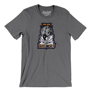 San Jose Rhinos Roller Hockey Men/Unisex T-Shirt-Allegiant Goods Co. Vintage Sports Apparel