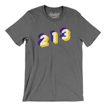 Los Angeles 213 Area Code Men/Unisex T-Shirt-Allegiant Goods Co. Vintage Sports Apparel