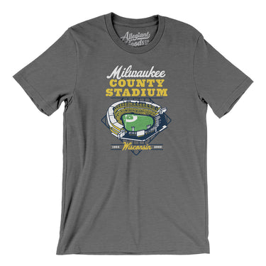 Milwaukee County Stadium Men/Unisex T-Shirt-Allegiant Goods Co. Vintage Sports Apparel