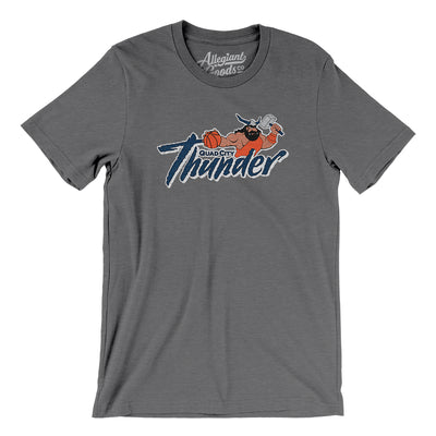 Quad City Thunder Basketball Men/Unisex T-Shirt-Deep Heather-Allegiant Goods Co. Vintage Sports Apparel