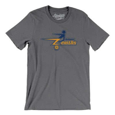 Rochester Zeniths Basketball Men/Unisex T-Shirt-Deep Heather-Allegiant Goods Co. Vintage Sports Apparel