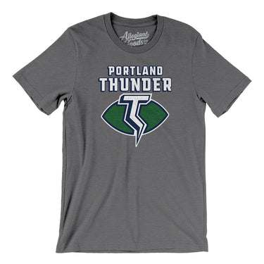 Portland Thunder Football Men/Unisex T-Shirt-Allegiant Goods Co. Vintage Sports Apparel