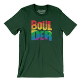 Boulder Colorado Pride Men/Unisex T-Shirt-Allegiant Goods Co. Vintage Sports Apparel