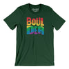 Boulder Colorado Pride Men/Unisex T-Shirt-Forest-Allegiant Goods Co. Vintage Sports Apparel