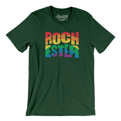 Rochester New York Pride Men/Unisex T-Shirt-Forest-Allegiant Goods Co. Vintage Sports Apparel