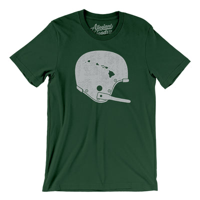 Hawaii Vintage Football Helmet Men/Unisex T-Shirt-Forest-Allegiant Goods Co. Vintage Sports Apparel