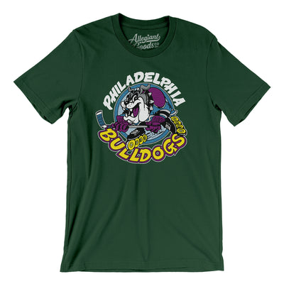 Philadelphia Bulldogs Roller Hockey Men/Unisex T-Shirt-Forest-Allegiant Goods Co. Vintage Sports Apparel