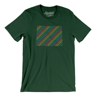 Wyoming Pride State Men/Unisex T-Shirt-Forest-Allegiant Goods Co. Vintage Sports Apparel