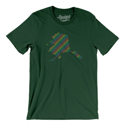 Alaska Pride State Men/Unisex T-Shirt-Forest-Allegiant Goods Co. Vintage Sports Apparel