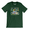 St. Pete Florida Pier Men/Unisex T-Shirt-Red-Allegiant Goods Co. Vintage Sports Apparel