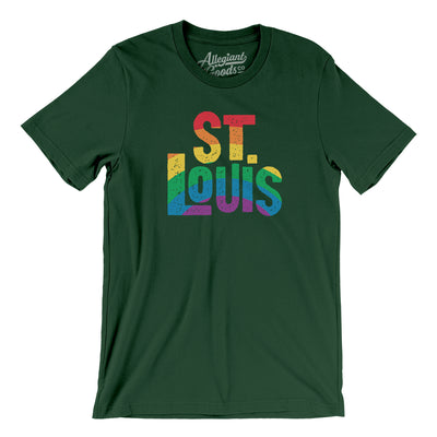 St. Louis Missouri Pride Men/Unisex T-Shirt-Forest-Allegiant Goods Co. Vintage Sports Apparel