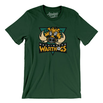 Washington Warthogs Soccer Men/Unisex T-Shirt-Forest-Allegiant Goods Co. Vintage Sports Apparel