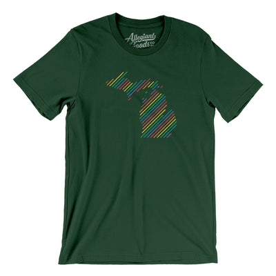 Michigan Pride State Men/Unisex T-Shirt-Forest-Allegiant Goods Co. Vintage Sports Apparel