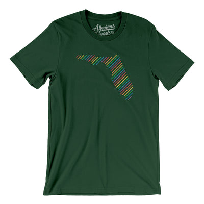 Florida Pride State Men/Unisex T-Shirt-Forest-Allegiant Goods Co. Vintage Sports Apparel